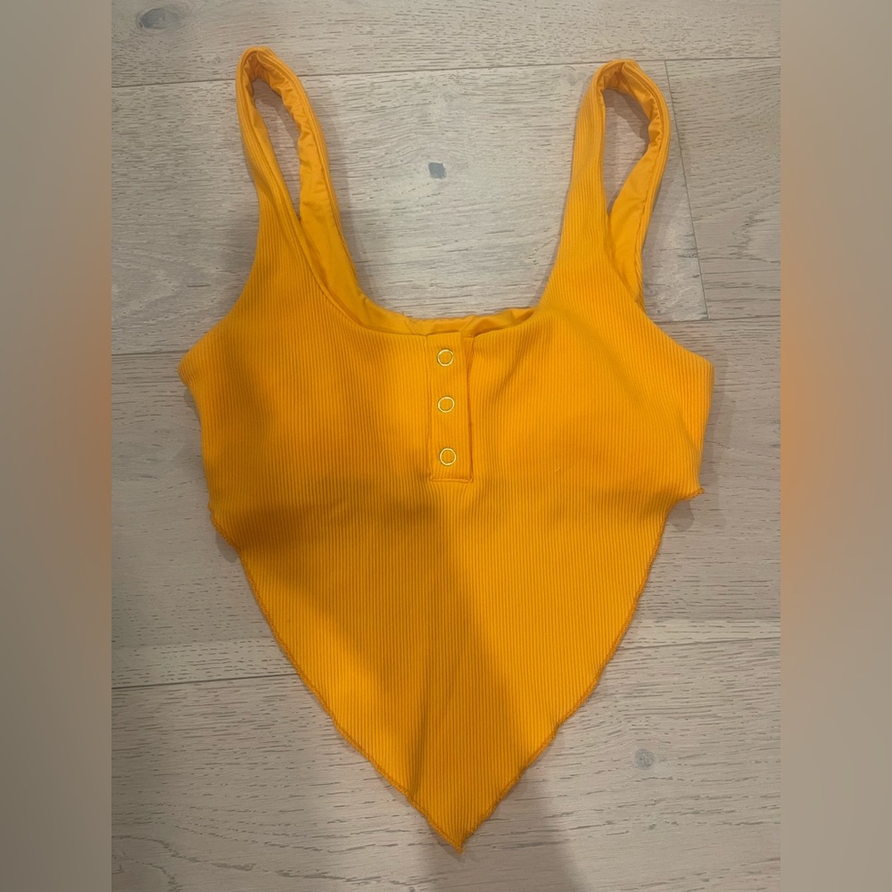 Roxy swim top bikini top with tie and snaps